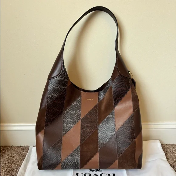 Coach Brooklyn 39 in Patchwork with snakeskin - Picture 2 of 9